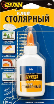 Продаем клей пва столярный "секунда" 60г (-10°c) в Ижевске по доступным ценам.