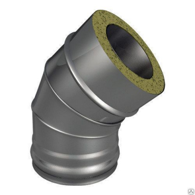 Продаем отвод сэндвич (нерж.430) d120/180х0,8/0,5х45° (теплов и сухов) в Ижевске по доступным ценам.