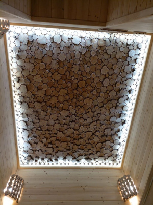 Продаем панно для бани и сауны 1000х1000 "можжевельник" 3d, шлиф., кв.м. в Ижевске по доступным ценам.